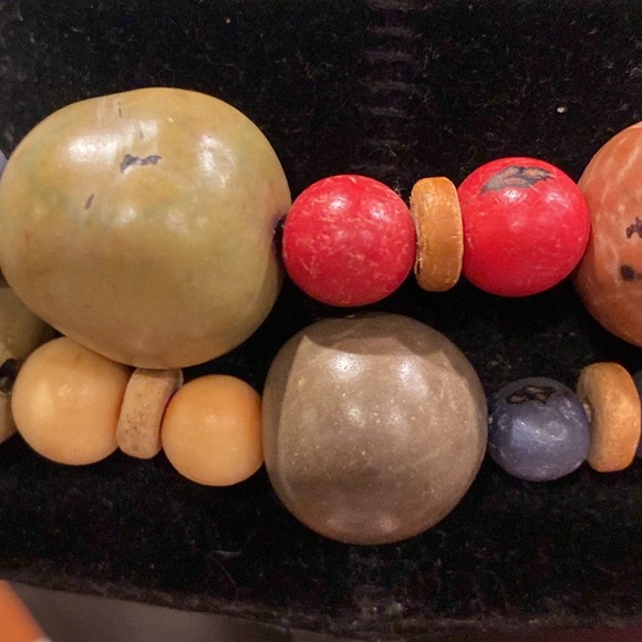 Tagua Nut and Acai Nut Beaded Necklace AKA Vegetable Ivory.   Comes From Palms - Picture 8 of 11